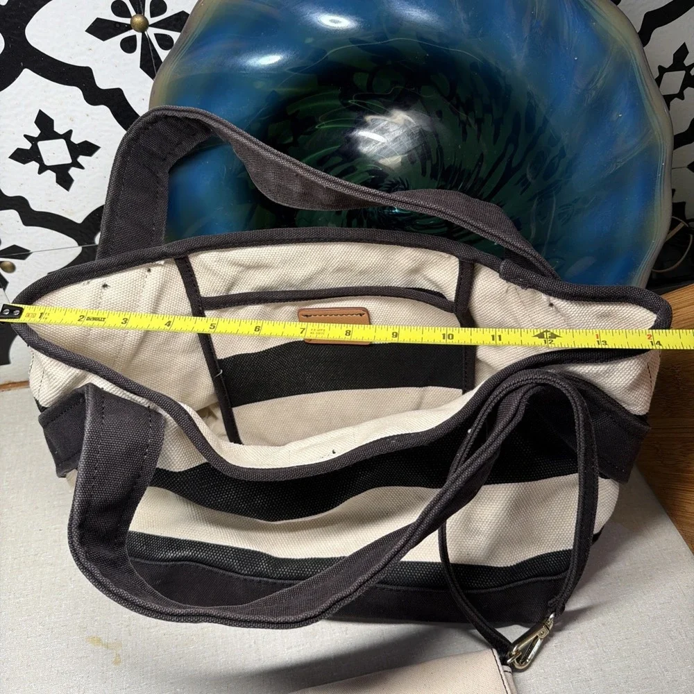Vintage Tommy Hilfiger Preppy Madras Plaid Medium Canvas Tote Bag